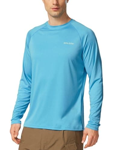 Baleaf Men's Sun Protection Shirts UV SPF UPF 50+ Long Sleeve for Fishing and Running
| Baleaf Men's Quick Dry Lightwei
