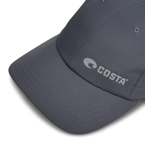 Costa Del Mar Mens Packable Performance Hat - Cool Gray 2 - One Size Fit - Water Resistance - UV Protection - Summer Bea