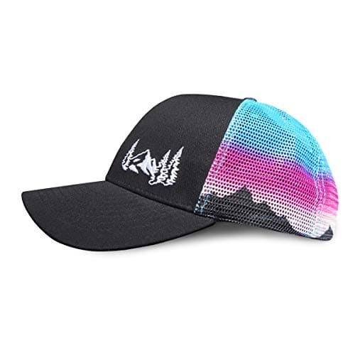 Grace Folly Beach Snapback Baseball Cap for Women - Summer Style — Mountain Mesh Print