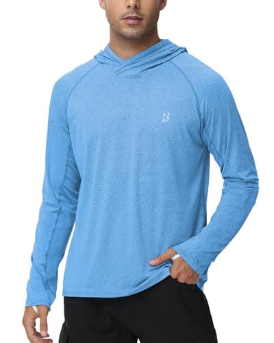 UPF 50+ Mens Fishing Shirts for Hiking and Running
| UV Sun Hoodie Long Sleeve Shirts for Fishing and Swimming
| Global — A01-light Gray Blue