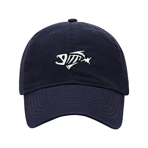 Men's L8502-LXYB Skeleton Fish Embroidered Washed Cotton Baseball Cap
| L8502-LXYB Men's Skeleton Fish Embroidered Base — Navy