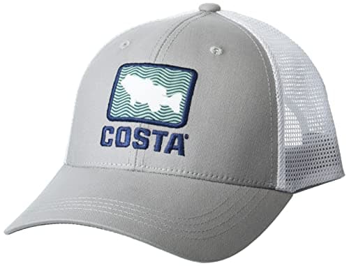 Costa Del Mar Unisex Adult Sunglasses - Bass Waves Trucker Style — Gray