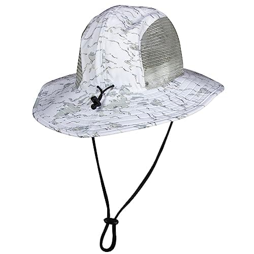 Salt Life Men's Tactical Camo Boonie Hat for Outdoor Adventures with Breathable Mesh, Adjustable Fit, Visor Protection,