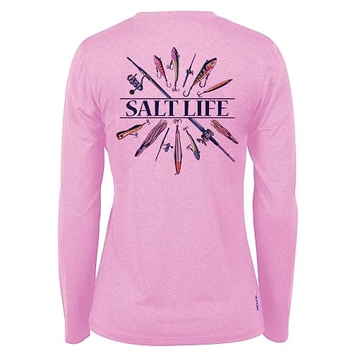Salt Life Women's Lure Me in Long Sleeve Performance Tee for Active Women in Summer Fitness Workouts & Outdoor Adventure