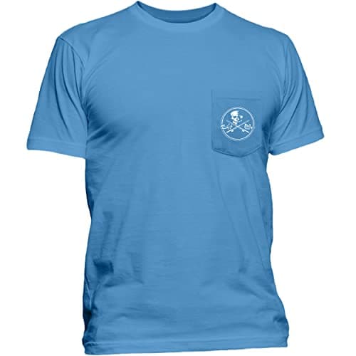 Salt Life Men's Casual Classic Fit Short Sleeve Shirt for Men with Skull and Poles Design