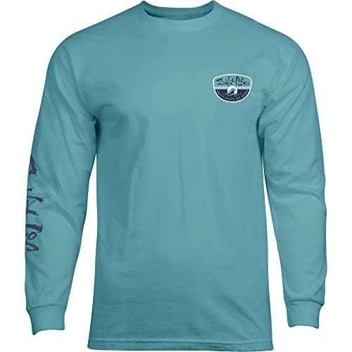 Salt Life Men's Comfortable Long Sleeve Crew Neck Tee for Casual Wear Morning Wave