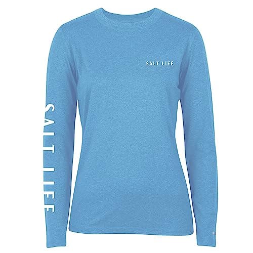 Salt Life Women's Comfortable Long Sleeve Performance Tee for Outdoor Activities Sun Protection