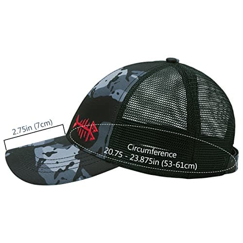 BASSDASH Altimate Fishing Hat Mesh Back Adjustable Baseball Trucker Cap for Men and Women Global Recycled StandardGlobal