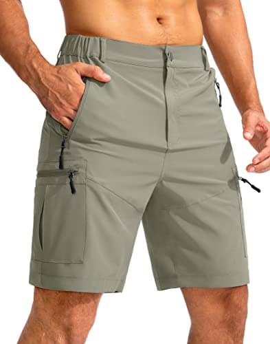 Pudolla Men's Lightweight Outdoor Hiking Cargo Shorts for Travel Golf Camping
| Pudolla Men's 9" Zipper Pockets Hiking — Grey Sage