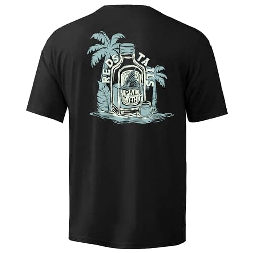 Palmyth Men's Sun Protection Fishing Shirt Short Sleeve UPF 50+ SPF Clothing
| Palmyth Men's UV Protection Fishing Shir — Black / Reds Tales