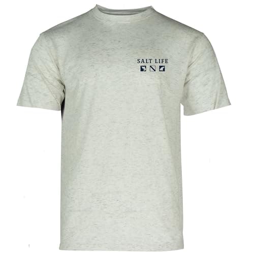 Salt Life Men's Comfortable Angler Tactics Short Sleeve Tee for Outdoor Fishing Adventures