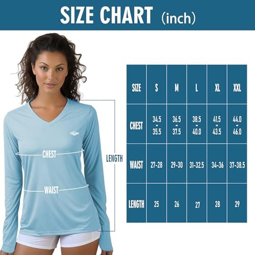 Palmyth Women's UPF 50+ Sun Protection Fishing Shirts for Outdoor Adventure
| Palmyth Women's UPF 50+ Long Sleeve Fishi