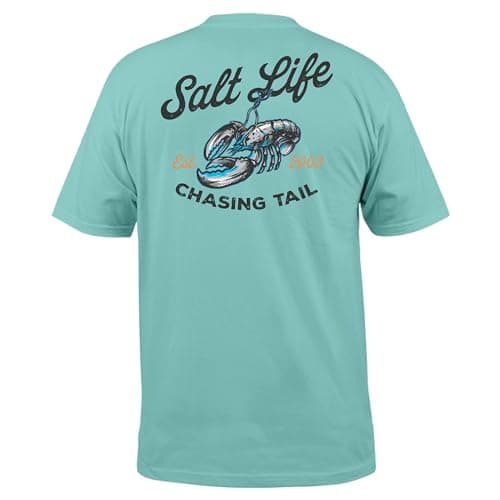 Salt Life Men's Fashionable and Comfortable Clawed Catch Short Sleeve Tee for Outdoor Adventures in Summer Sun