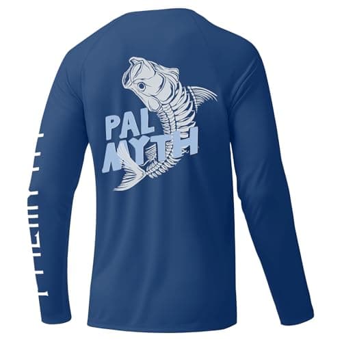 Palmyth Fishing Shirts for Men Long Sleeve UPF 50+ Sun Protection T-Shirt
| Palmyth Fishing Shirts Men Long Sleeve UPF — Navy / Tarpon Bone