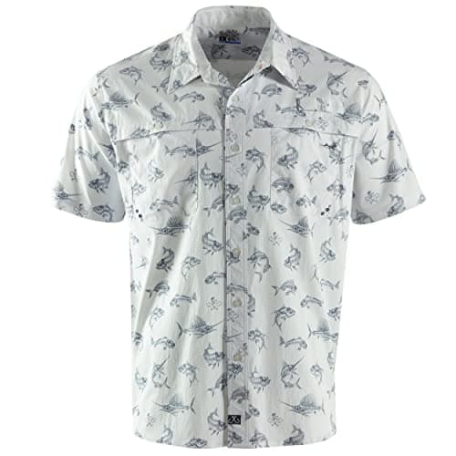 Salt Life Men's Fish 'N Bones Short Sleeve Performance Shirt