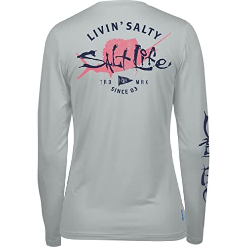Salt Life Women's Fashionable Long Sleeve Performance Tee for Casual Wear
| Salt Life Women's Comfortable Long Sleeve P — Mist Grey Heather