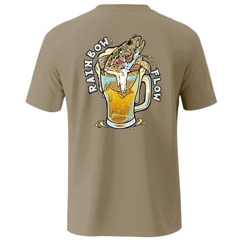 Palmyth Fishing Shirts for Men Short Sleeve UPF 50+ Sun Protection UV T-Shirt
| Palmyth Men's Short Sleeve Fishing Shir — Khaki / Rainbow Flow