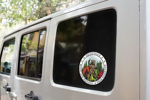 Worst Case Scenario A Bear Kills You Vinyl Decal Sticker for Car Truck Van SUV Window Wall Cup Laptop 5.5-Inch