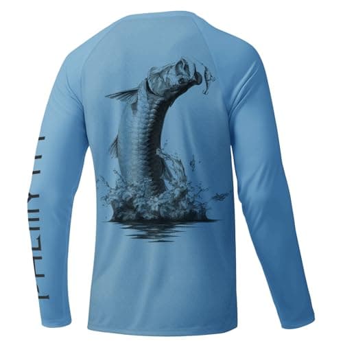 Palmyth Men's Long Sleeve UPF 50+ Fishing Shirt Sun Protection
| Palmyth Men's Long Sleeve UV T-Shirt for Fishing Sun P — Blue / Tarpon