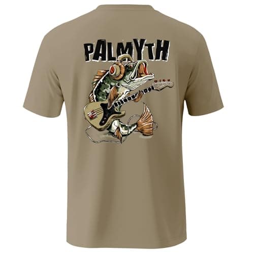 Palmyth Mens Fishing Shirts Short Sleeve UPF 50+ UV Sun Protection Shirt
| Palmyth Mens Fishing Shirts Quick Dry UPF 50 — Khaki / Bass Bass