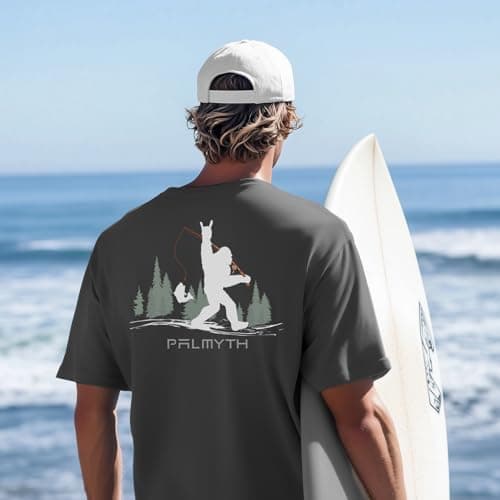 Palmyth Fishing Shirts for Men Short Sleeve UPF 50+ Sun Protection UV T-Shirt
| Palmyth Men's Short Sleeve Fishing Shir