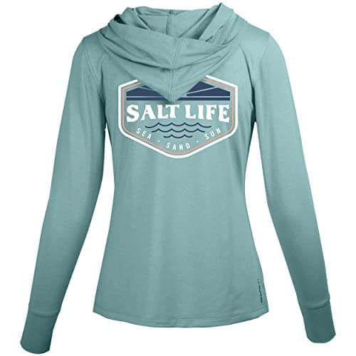 Salt Life Women's Restore Performance Hoodie + Moisture-Wicking Technology + Lightweight + Outdoor Activities + Warmth a