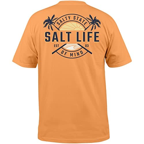 Salt Life Men's First Light Short Sleeve Classic Fit Shirt for Outdoor Adventures with Breathable Fabric and Adjustable