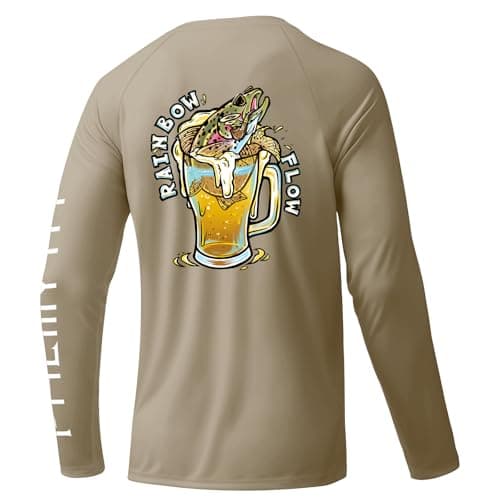 Palmyth Men's Long Sleeve UPF 50+ Sun Protection Fishing Shirt
| Palmyth SUN Protective Long Sleeve Fishing Shirt for M — Khaki / Rainbow Flow