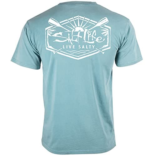 Salt Life Men's Comfort Fit Tee Shirt Salt Washed Paddle Short Sleeve