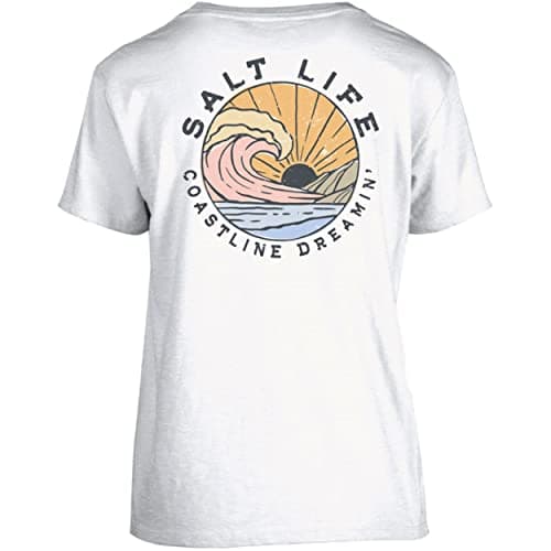 Salt Life Women's Coastline Dreamin Short Sleeve Boyfriend Tee Soft Cotton Comfort
| Salt Life Women's Coastline Dreami