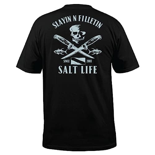 Salt Life Men's Comfortable Short Sleeve Tee for Casual Wear — Black