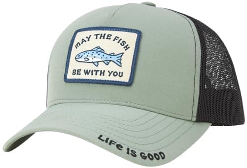 Life is Good Men's Mesh-Back Trucker Hat for Outdoor Summer Events
| Life is Good Men's Adjustable Baseball Cap with Lo — Spruce Fog
