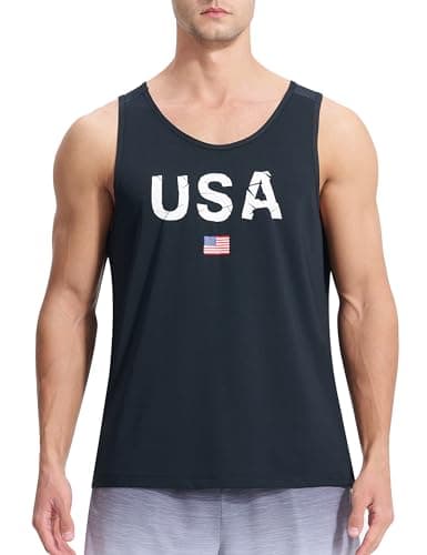 EZRUN Men's Quick Dry Workout Swim Beach Shirts Sleeveless Shirts for Bodybuilding Fitness Training — Black-usa