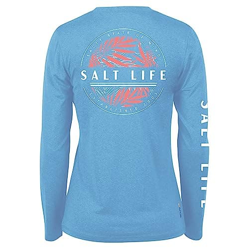 Salt Life Women's Comfortable Long Sleeve Performance Tee for Outdoor Activities Sun Protection
