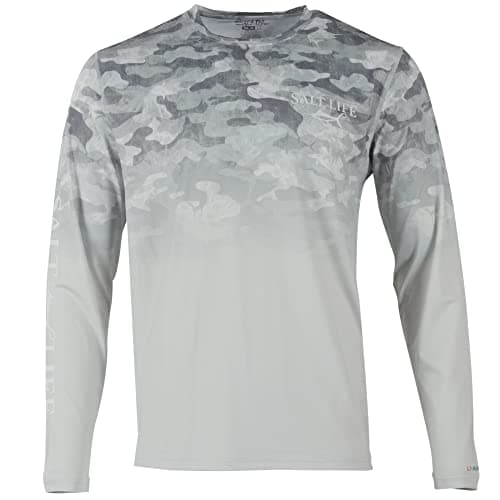 Salt Life Men's Performance Long Sleeve Shirt For Outdoor Activities Breathable Mesh Design