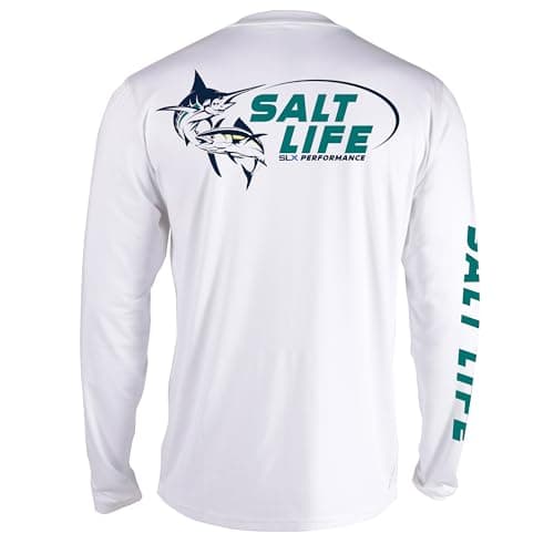 Salt Life Men's Big Win Long Sleeve Performance Tee + Core Performance + Active Men + Outdoor Activities + Quick Dry + P