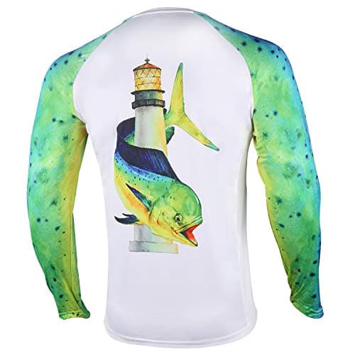 Palmyth Men's Long Sleeve Fishing Shirt Sun Protection UV UPF 50+ T-Shirt
| Palmyth Men's Long Sleeve Sun Protection UV — Mahi/Lighthouse