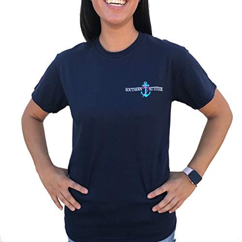 Southern Attitude Women's Short Sleeve T-Shirt Salty Anchor Design Fashion Shirt
| Southern Attitude Women's Short Slee