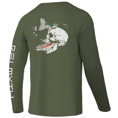Palmyth Fishing Shirts for Men Long Sleeve UPF 50+ Sun Protection T-Shirt
| Palmyth Fishing Shirts Men Long Sleeve UPF — Military / Trout Crushing
