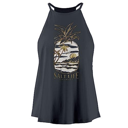 Salt Life Women's Summer Comfortable Tank Top for Outdoor Adventures with Adjustable Straps and Sleeveless Design, Perfe