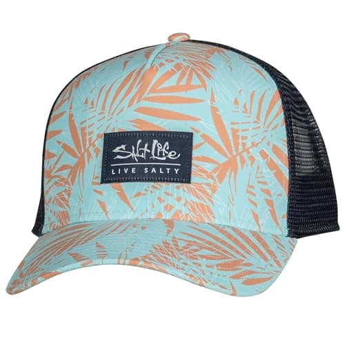 Salt Life Men's Cool Summer Breathable Trucker Hat for Outdoor Activities — Sea Glass