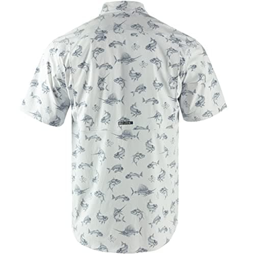 Salt Life Men's Fish 'N Bones Short Sleeve Performance Shirt