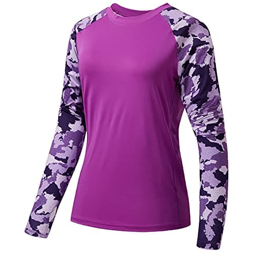 Women's UPF 50+ UV Sun Protection Long Sleeve Fishing Hiking Shirt
| Global Recycled Standard Women’s Long Sleeve Sun P — Violet/Purple Camo