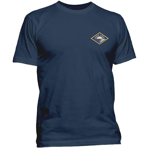 Salt Life Men's Tropical Print Short Sleeve Tee for Outdoor Summer Wear Comfortable Stretch Cotton T-Shirt Medium Size X