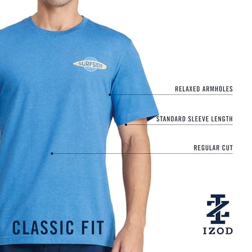 IZOD Men's Short Sleeve Graphic T-Shirt | Casual Wear | Comfortable and Stylish | Made with High-Quality Cotton | Availa