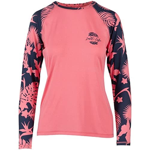 Salt Life Women's Escapism Long Sleeve Performance Shirt + Summer Outdoor Active Women + Beach Vacations + Quick Dry Bre