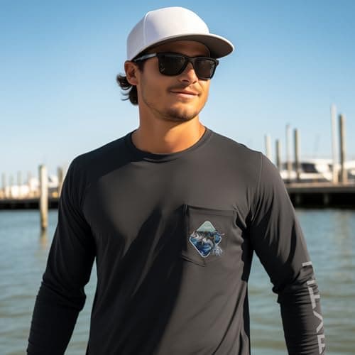 Palmyth Men's Long Sleeve UPF 50+ Fishing Shirts for Sun Protection
| Palmyth Men's Sun Protection Long Sleeve Fishing