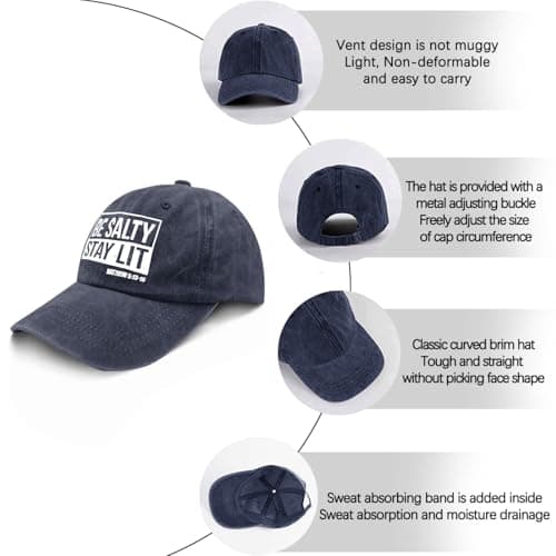 Be Salty Stay Lit Caps Funny Golf Hat Men's Trucker Hat for Golf Gifts for Mom
| Be Salty Stay Lit Caps Trucker Hat Men