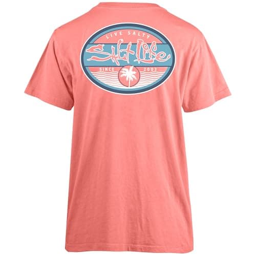 Salt Life Women's Stylish Short Sleeve Salt Wash Tee for Casual Summer Days
| Salt Life Women's Comfortable Short Sleev