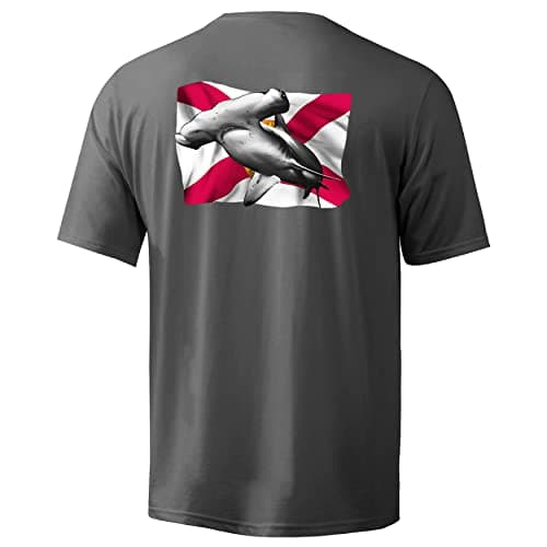 Palmyth Men's Sun Protection Fishing Shirt Short Sleeve UPF 50+ SPF Clothing
| Palmyth Men's UV Protection Fishing Shir — Charcoal / Hammerheads Florida